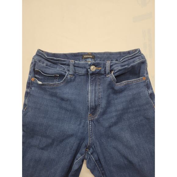 Express Jeans Womens Size M Short 6/8/10 High Rise Skinny 4-Way Stretch - Picture 3 of 9